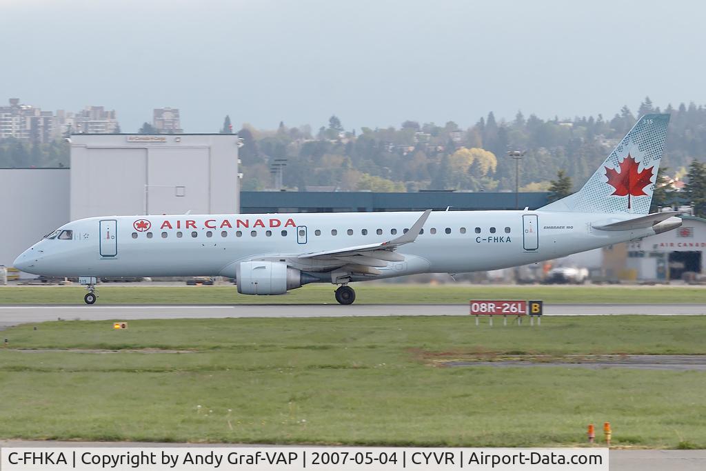 C-FHKA, 2006 Embraer 190AR (ERJ-190-100IGW) C/N 19000046, Air Canada EMB190