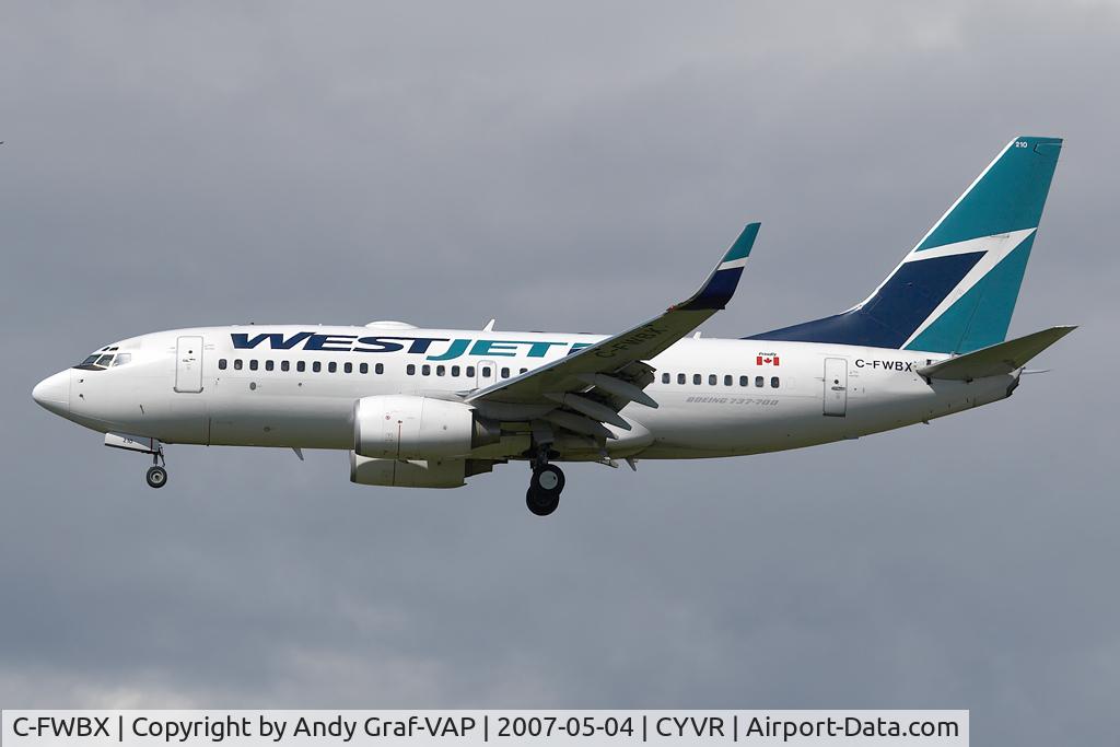 C-FWBX, 2003 Boeing 737-7CT C/N 32751, Westjet 737-700