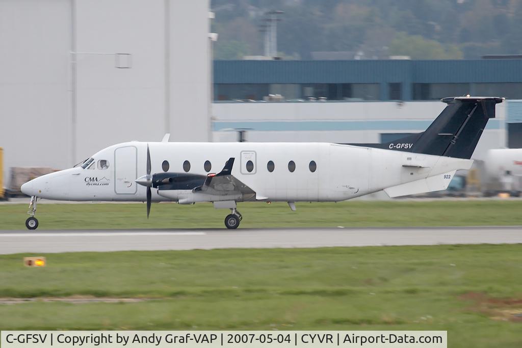 C-GFSV, 1998 Beech 1900D C/N UE-346, Central Mountain Air B1900