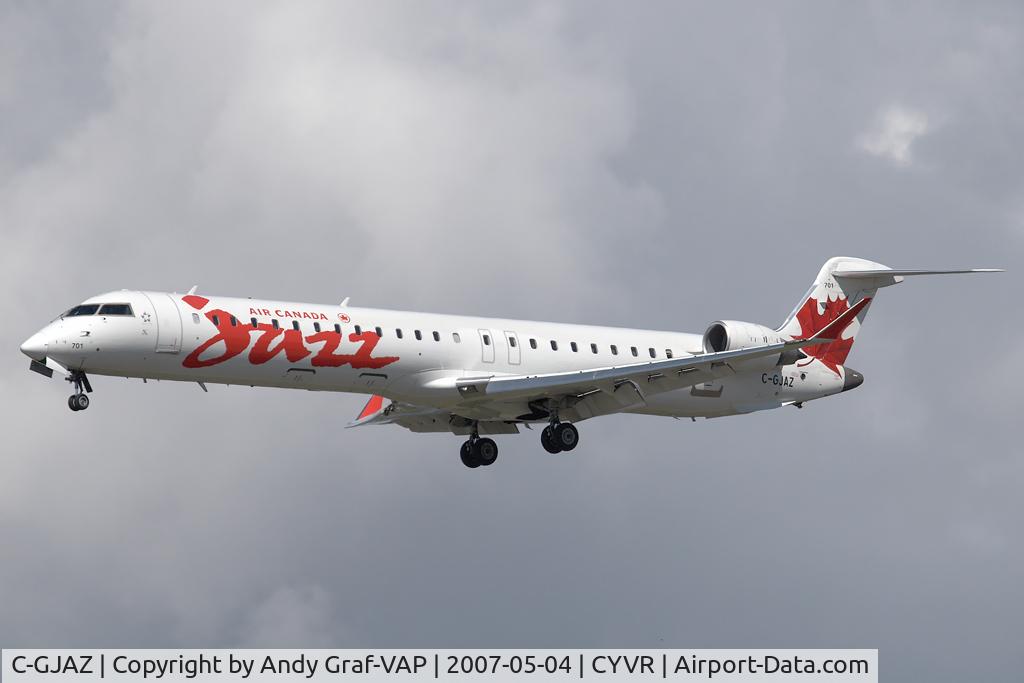 C-GJAZ, 2005 Canadair CRJ-705ER (CL-600-2D15) Regional Jet C/N 15036, JAZZ CRJ605
