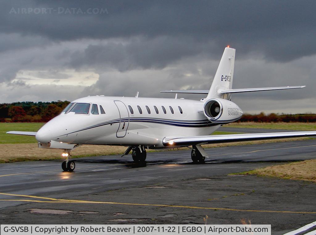 G-SVSB, 2006 Cessna 680 Citation Sovereign C/N 680-0094, Cessna 680 Citation Sovereign