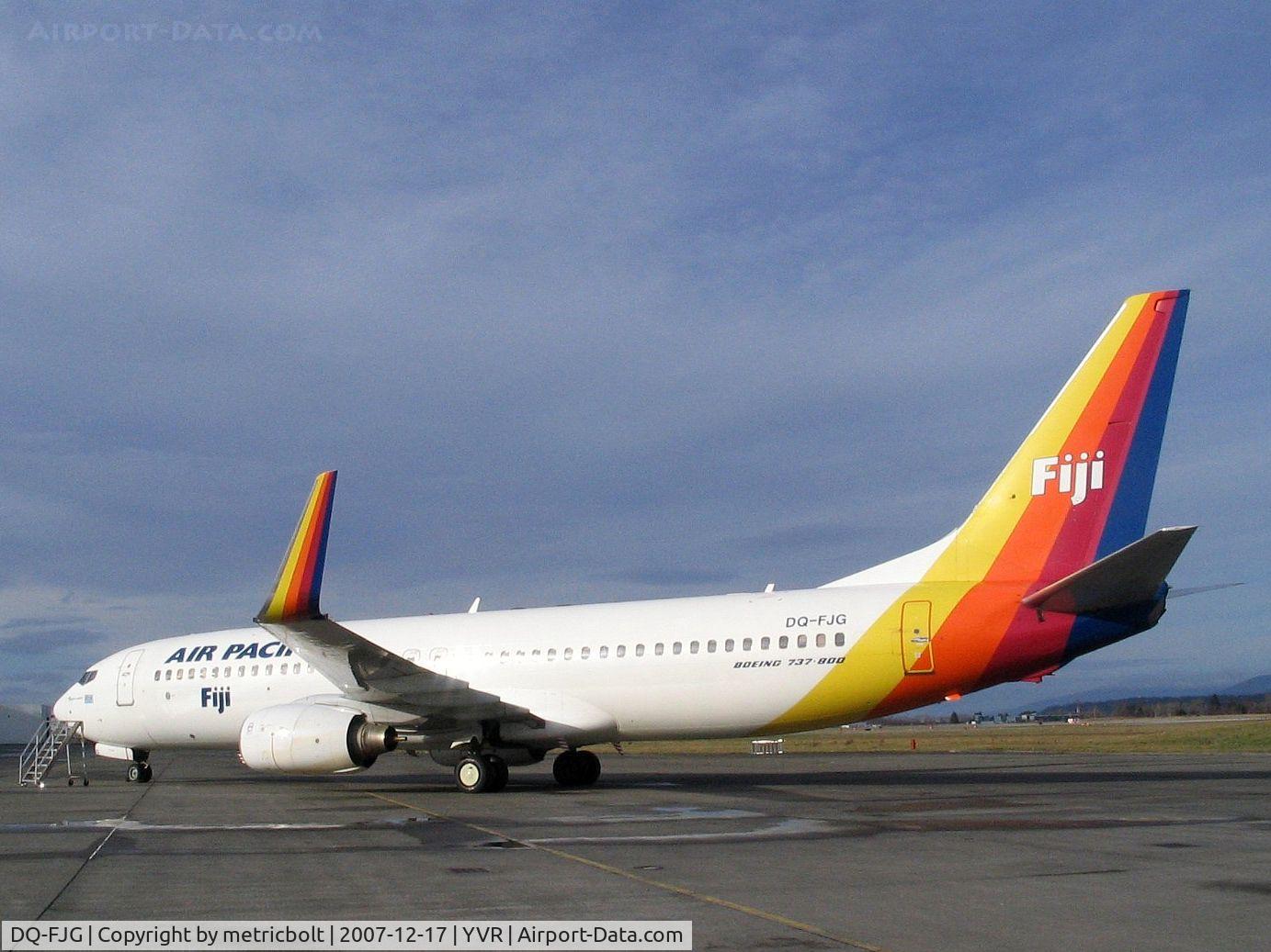 DQ-FJG, 1999 Boeing 737-8X2 C/N 29968, After maintenance at YVR