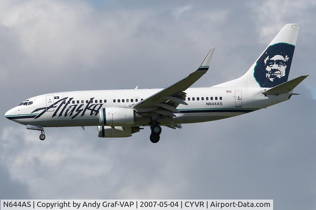 N644AS, 2003 Boeing 737-790 C/N 30795, Alaska Airlines 737-700
