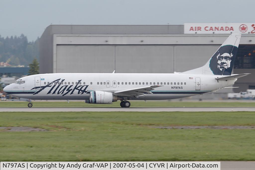 N797AS, 1998 Boeing 737-490 C/N 28892, Alaska Airlines 737-400