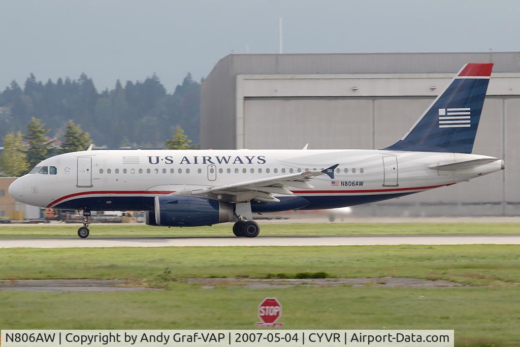 N806AW, 1999 Airbus A319-132 C/N 1056, US Airways A319