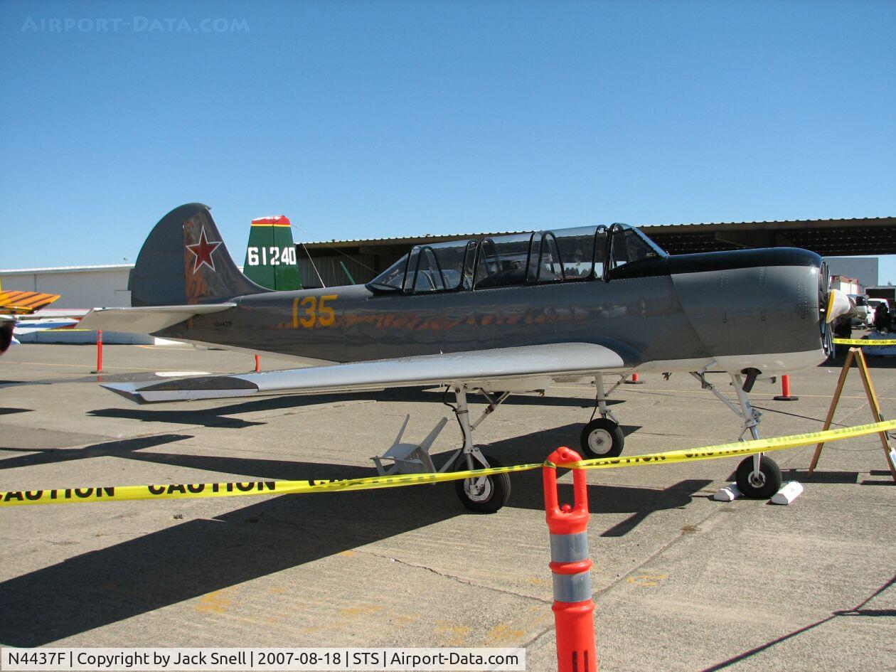 N4437F, 1987 Yakovlev Yak-52 C/N 878203, 2007 Wings Over Wine Country Air Show
