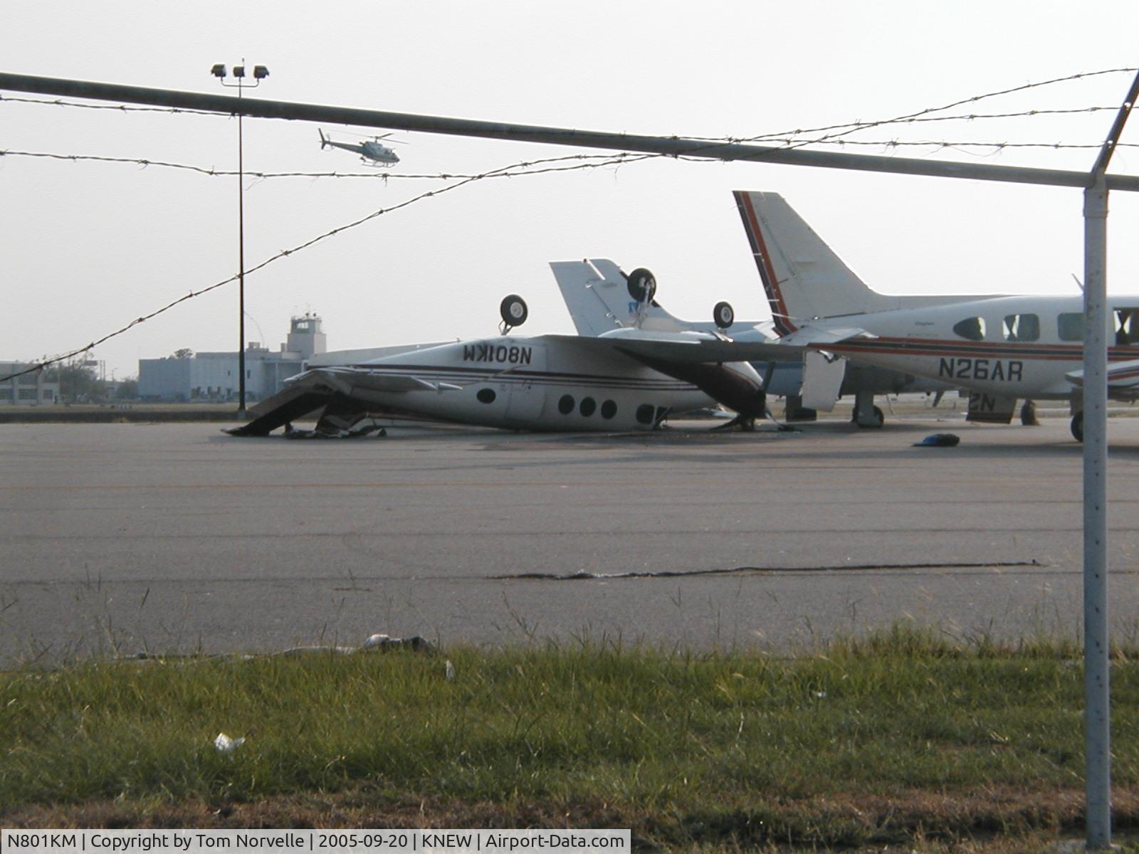 N801KM, 1966 Beech 65-A90 C/N LJ-218, Hurricane Katrina aftermath