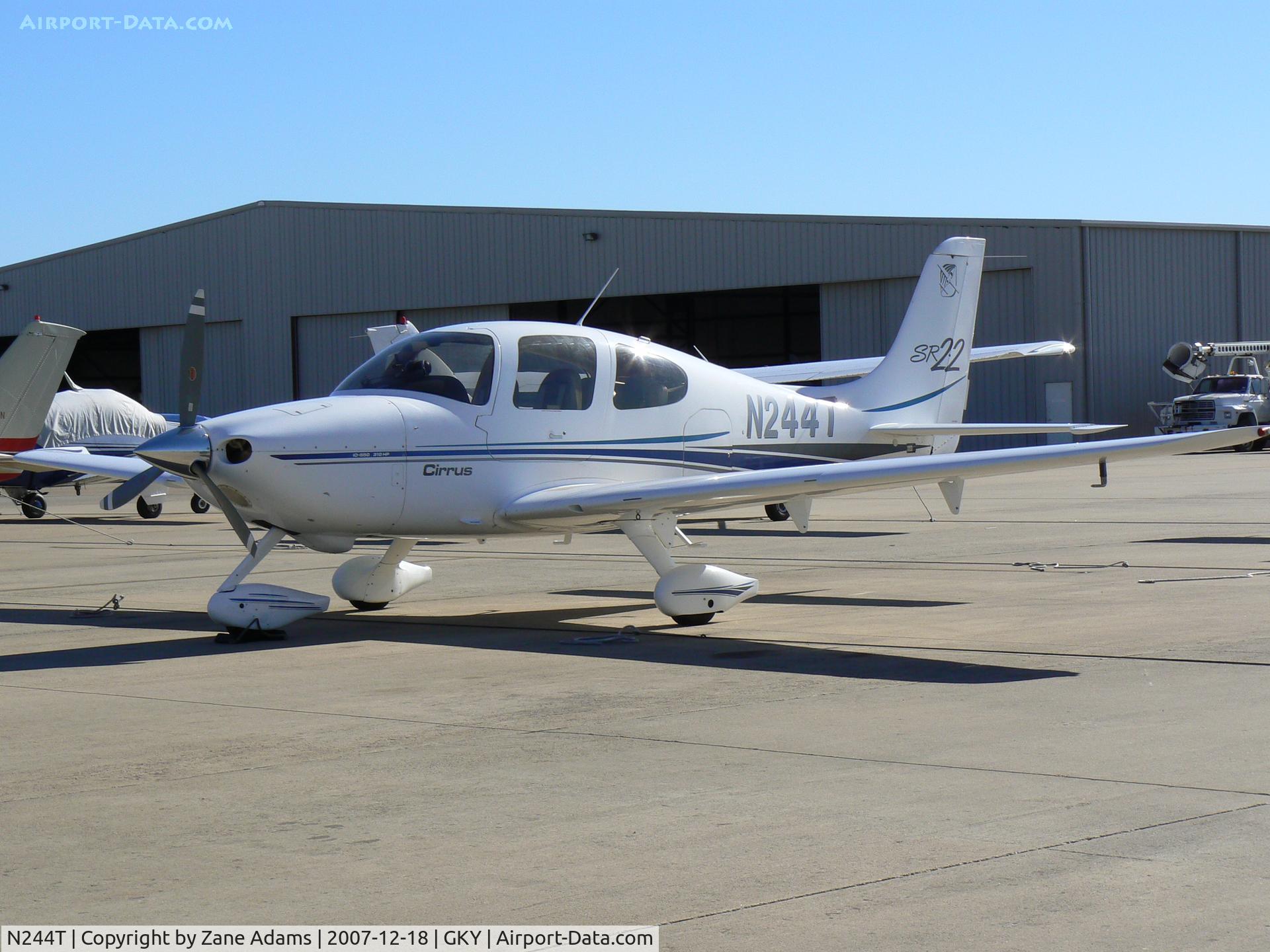 N244T, 2001 Cirrus SR22 C/N 0045, At Arlington Municipal