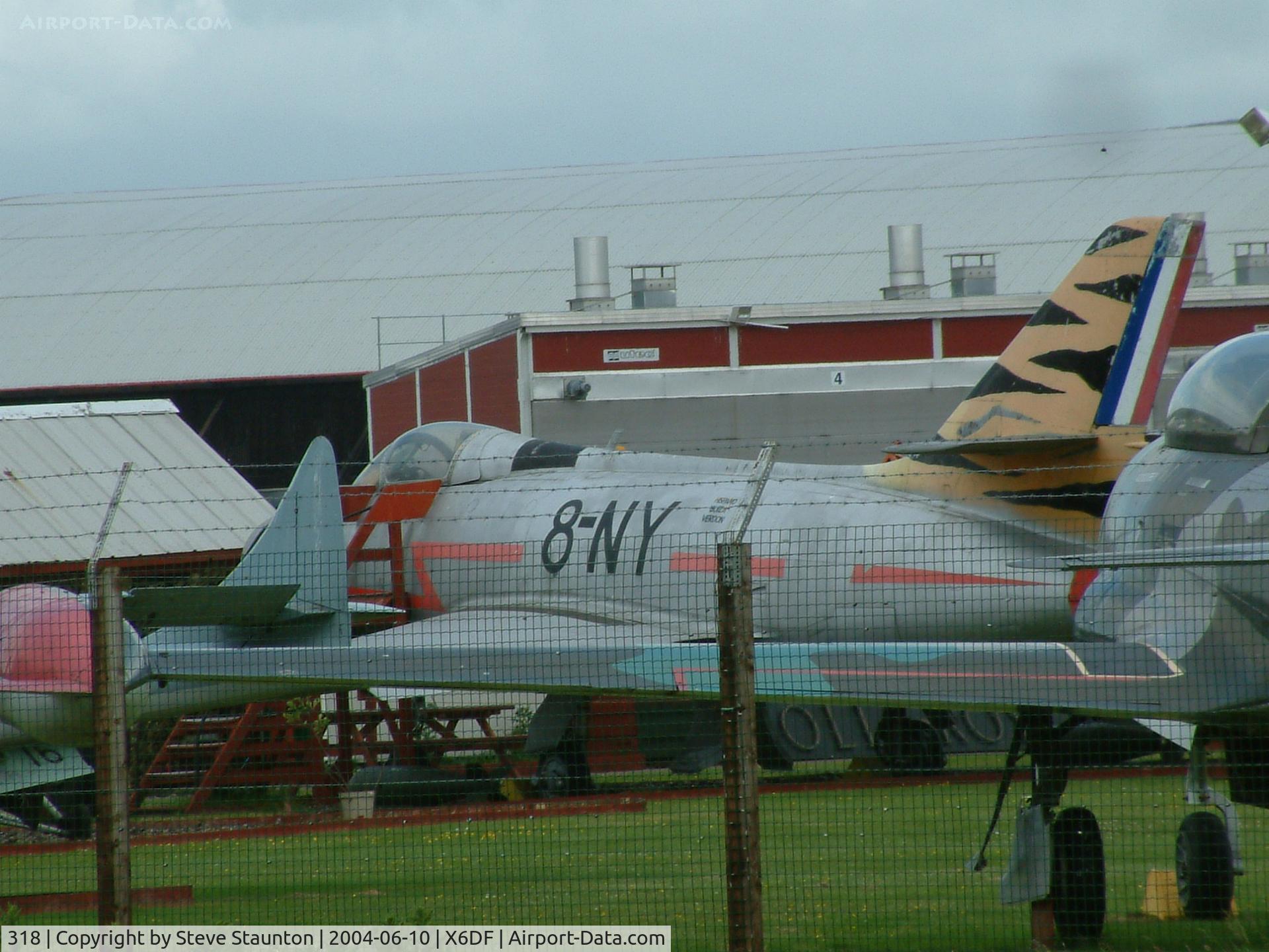 318, 1951 Dassault MD-454 Mystere IVA C/N 318, Taken at Dumfries & Galloway Aviation Museum, 10th June 2004
