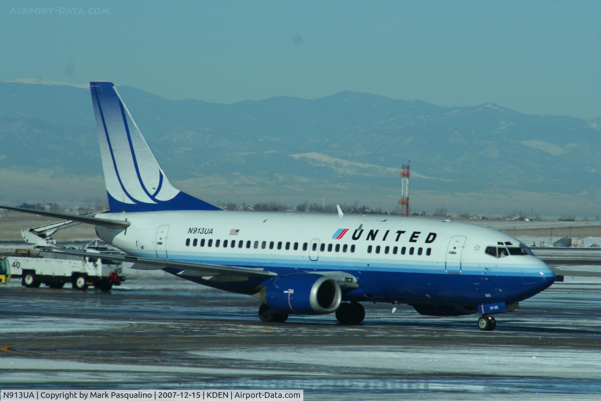 N913UA, 1991 Boeing 737-522 C/N 25291, Boeing 737-500