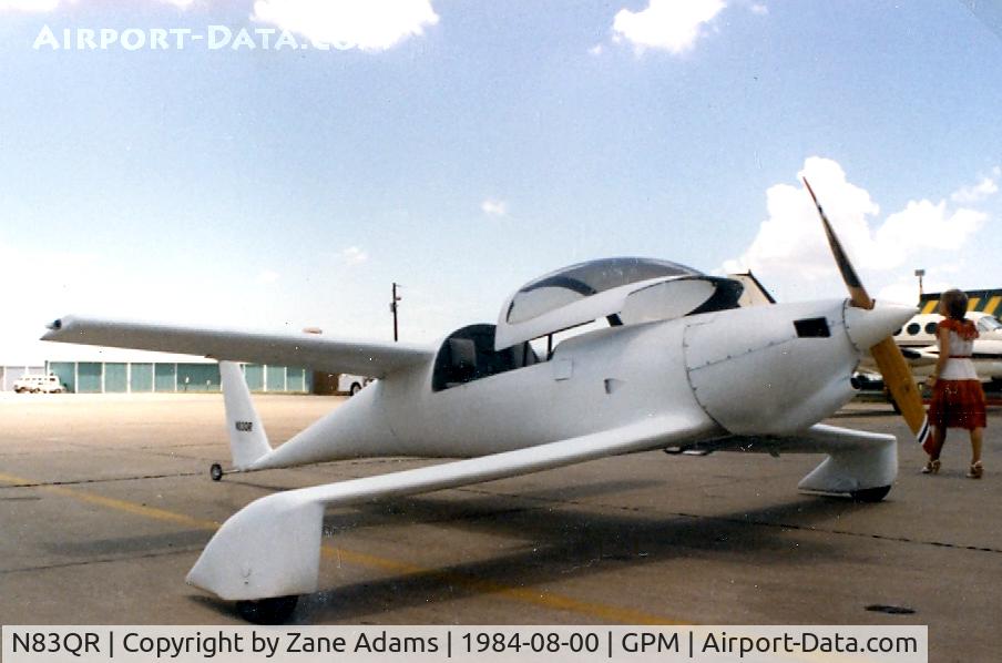 N83QR, QAC Quickie Q2 C/N 2421, At Grand Prairie Municipal