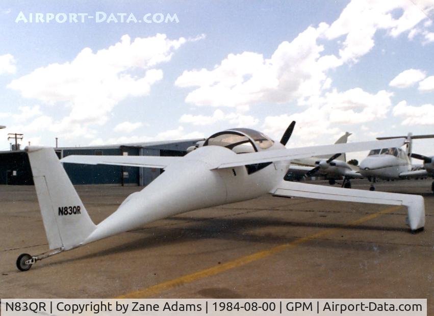 N83QR, QAC Quickie Q2 C/N 2421, At Grand Prairie Municipal