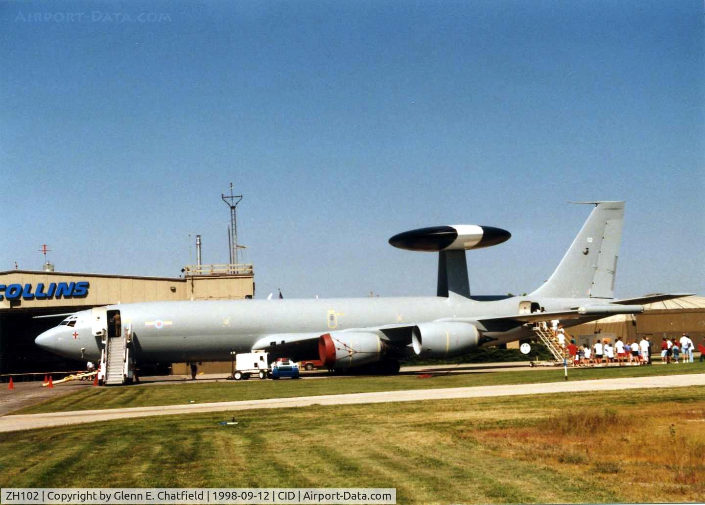 ZH102, 1990 Boeing E-3D Sentry AEW.1 C/N 24110, RAF E-3D at the Rockwell-Collins ramp.