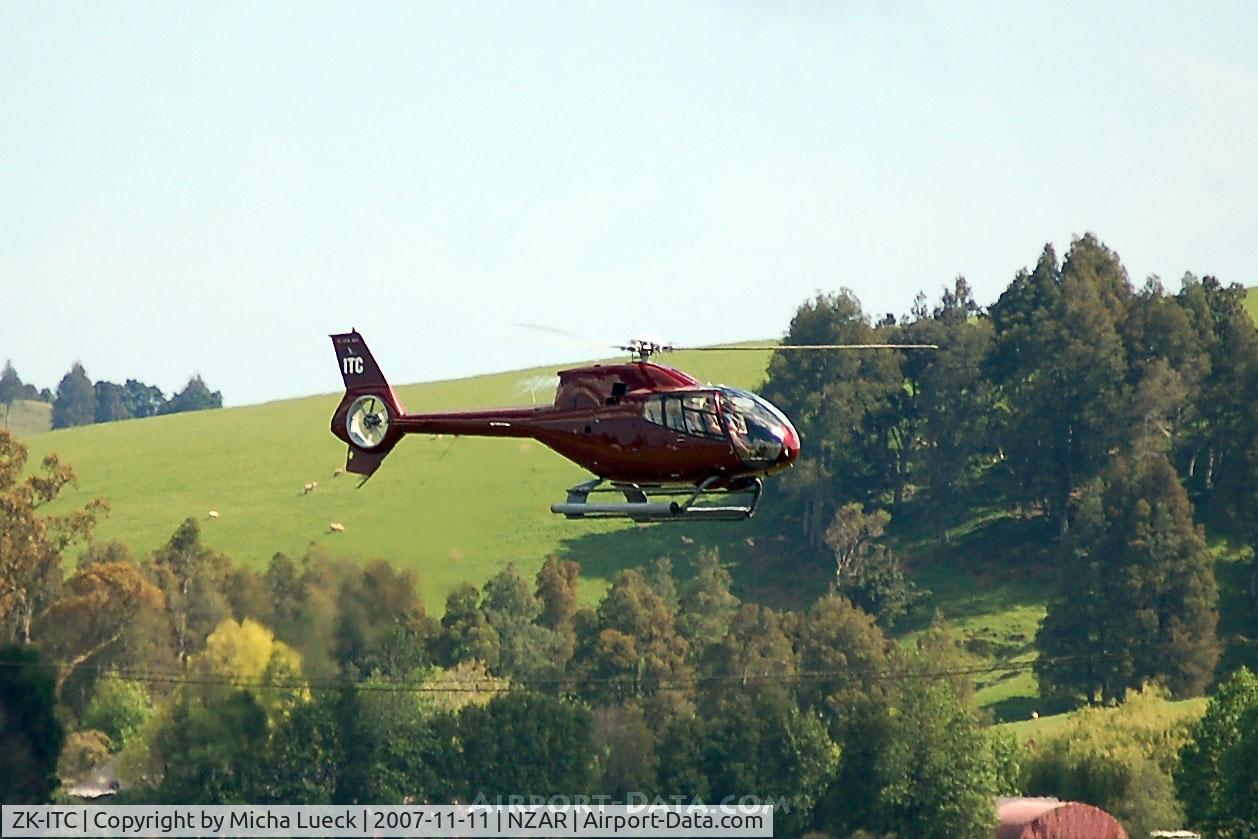 ZK-ITC, 1999 Eurocopter EC-120B Colibri C/N 1015, Coming into Ardmore