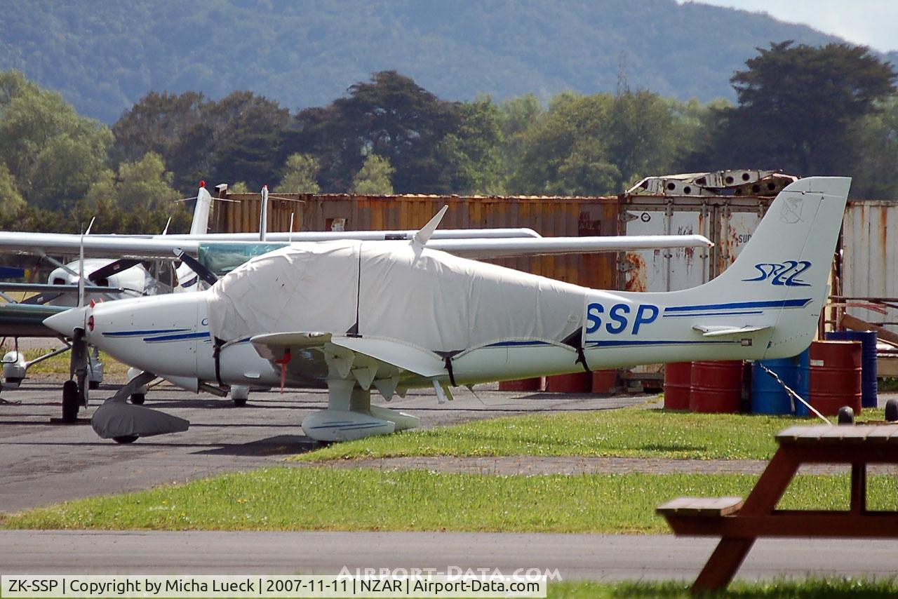 ZK-SSP, Cirrus SR22 C/N 0807, Parked at Ardmore