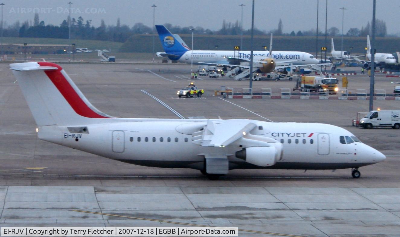 EI-RJV, 2000 British Aerospace Avro 146-RJ85A C/N E2370, CityJet / Air France Bae146 at Birmingham International