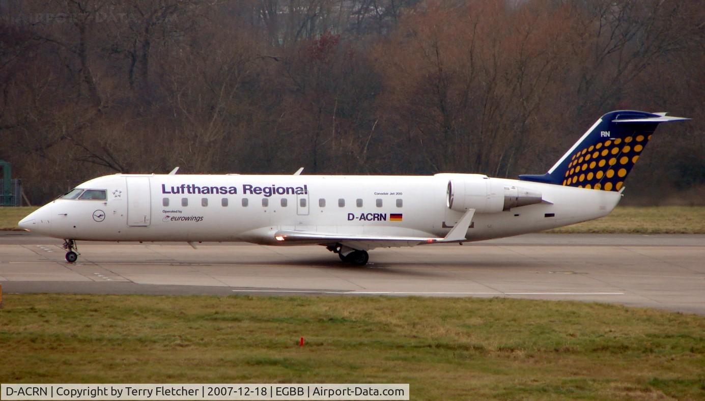 D-ACRN, 2001 Canadair CRJ-200LR (CL-600-2B19) C/N 7486, Eurowings CLRJ operate this flight for Lufthansa Regional