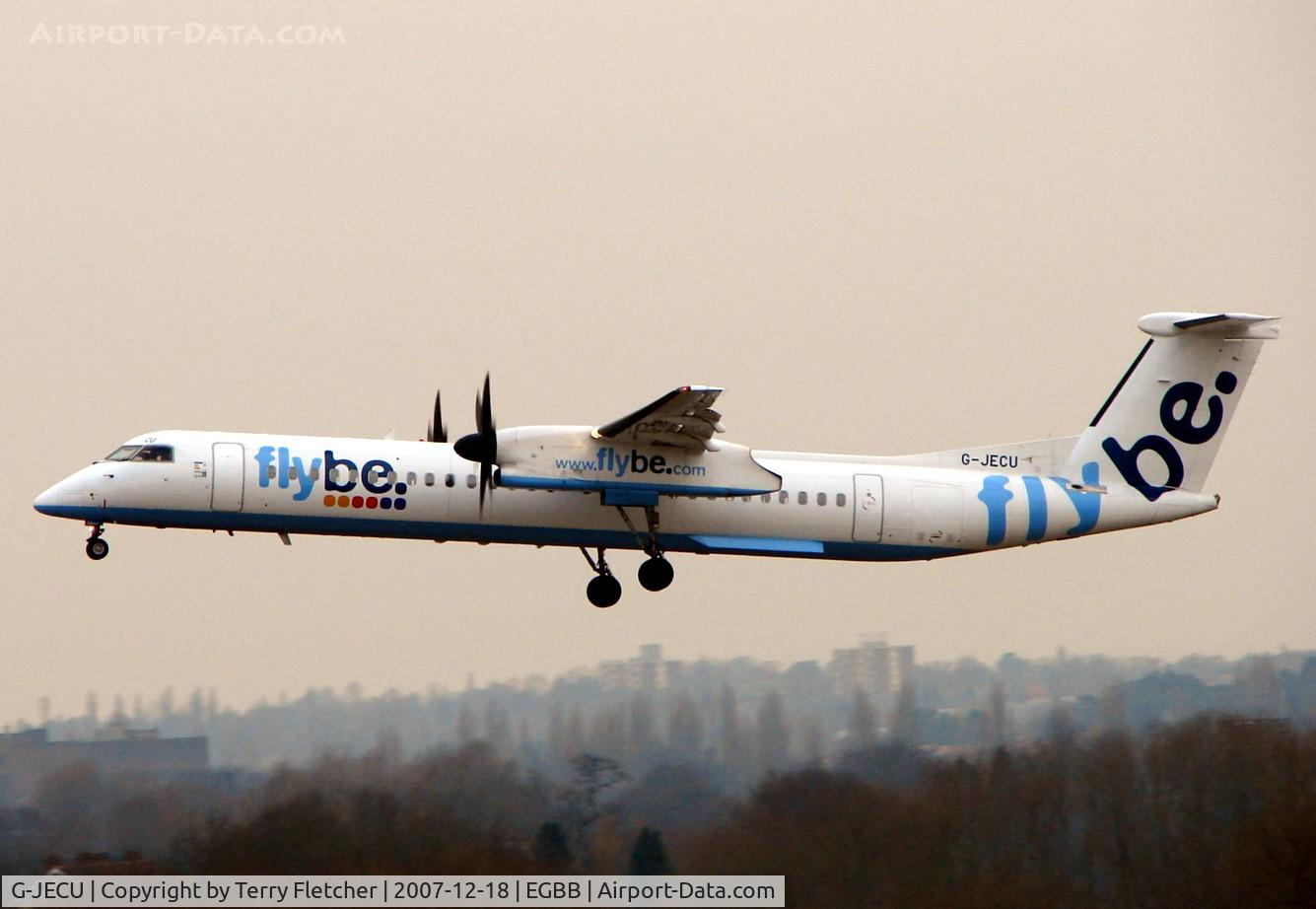 G-JECU, 2006 De Havilland Canada DHC-8-402Q Dash 8 C/N 4146, FLYBE Dash 8 on Finals at BHX