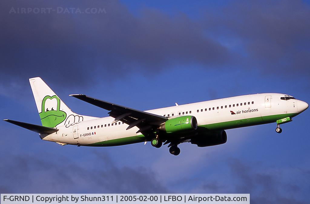 F-GRND, 1999 Boeing 737-85F C/N 28827, Landing rwy 14R