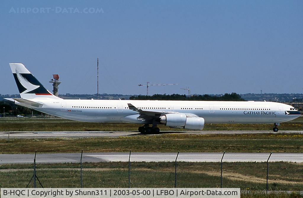 B-HQC, 2003 Airbus A340-642 C/N 475, Take off rwy 14R
