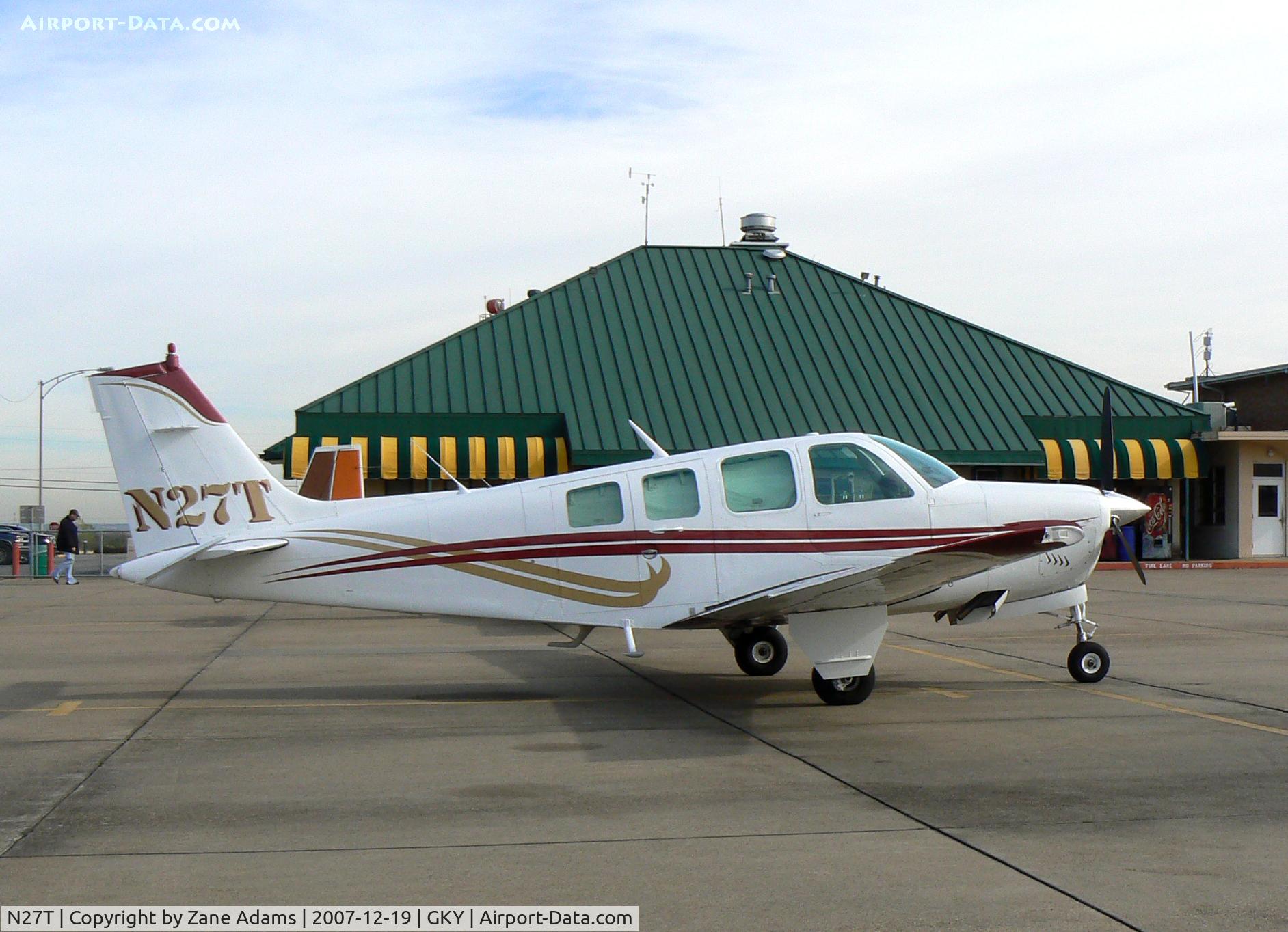 N27T, 1980 Beech A36 Bonanza 36 C/N E-1783, At Grand Prairie Municipal