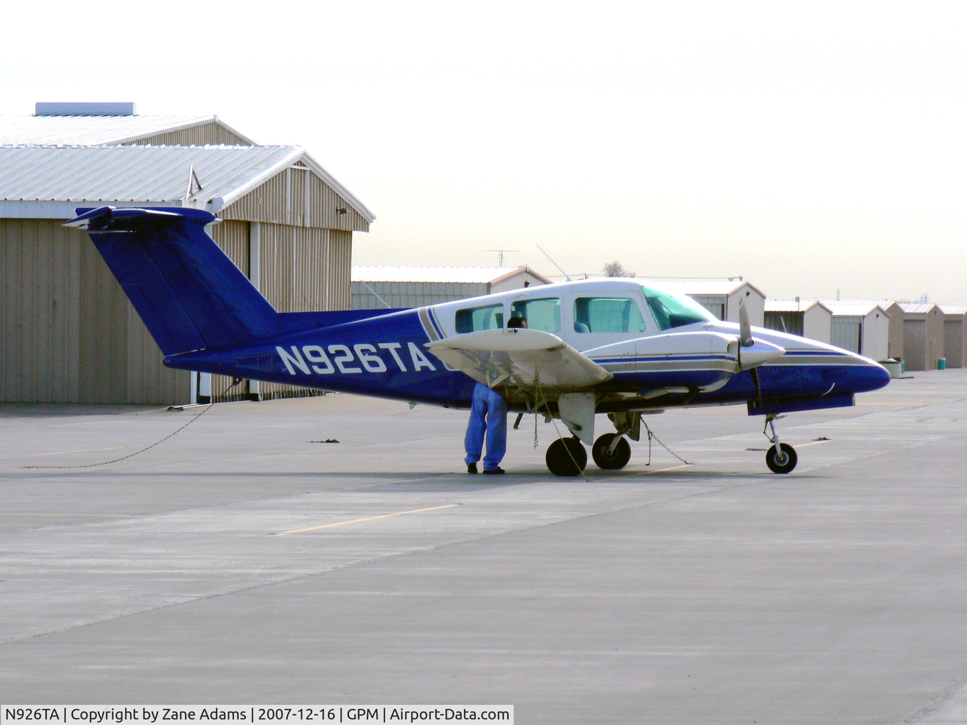 N926TA, 1979 Beech 76 Duchess C/N ME-306, At Grand Prairie Municipal