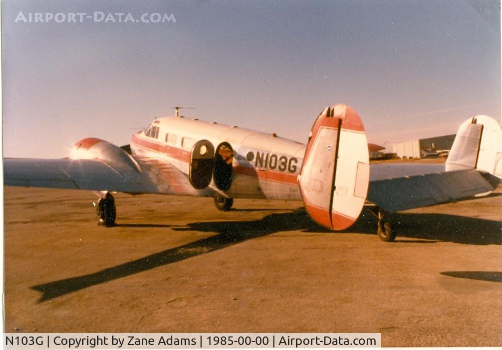 N103G, 1950 Beech D18S C/N A-533, Beech 18 at unknown airport