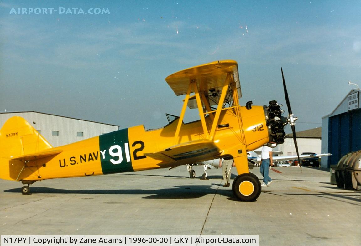 N17PY, 1942 Boeing A75N1 (PT17) C/N 75-5554, At Arlington Municipal - Formerly with Texas Air Command Museum