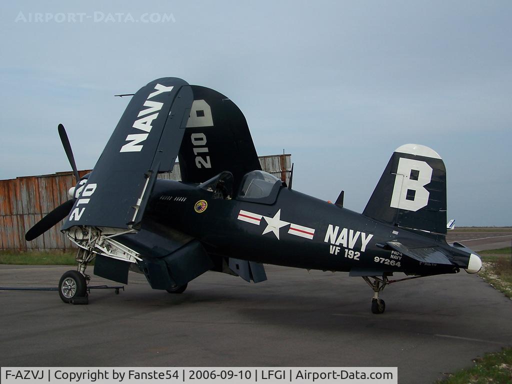 F-AZVJ, 1945 Vought F4U-4 Corsair C/N 9418, Ready to put in the hangar