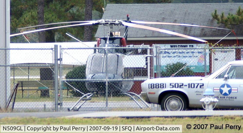 N509GL, Bell 407 C/N 53156, Hard to miss this usually hangar-kept lady