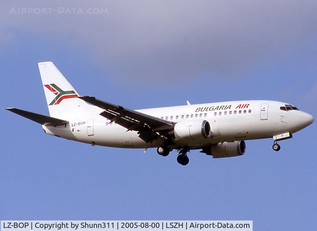 LZ-BOP, 1993 Boeing 737-522 C/N 26704, Landing rwy 14