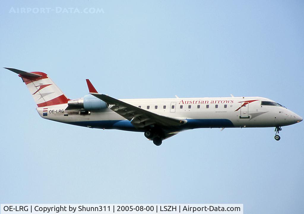 OE-LRG, Canadair CRJ-100LR (CL-600-2B19) C/N 7063, Landing rwy 14