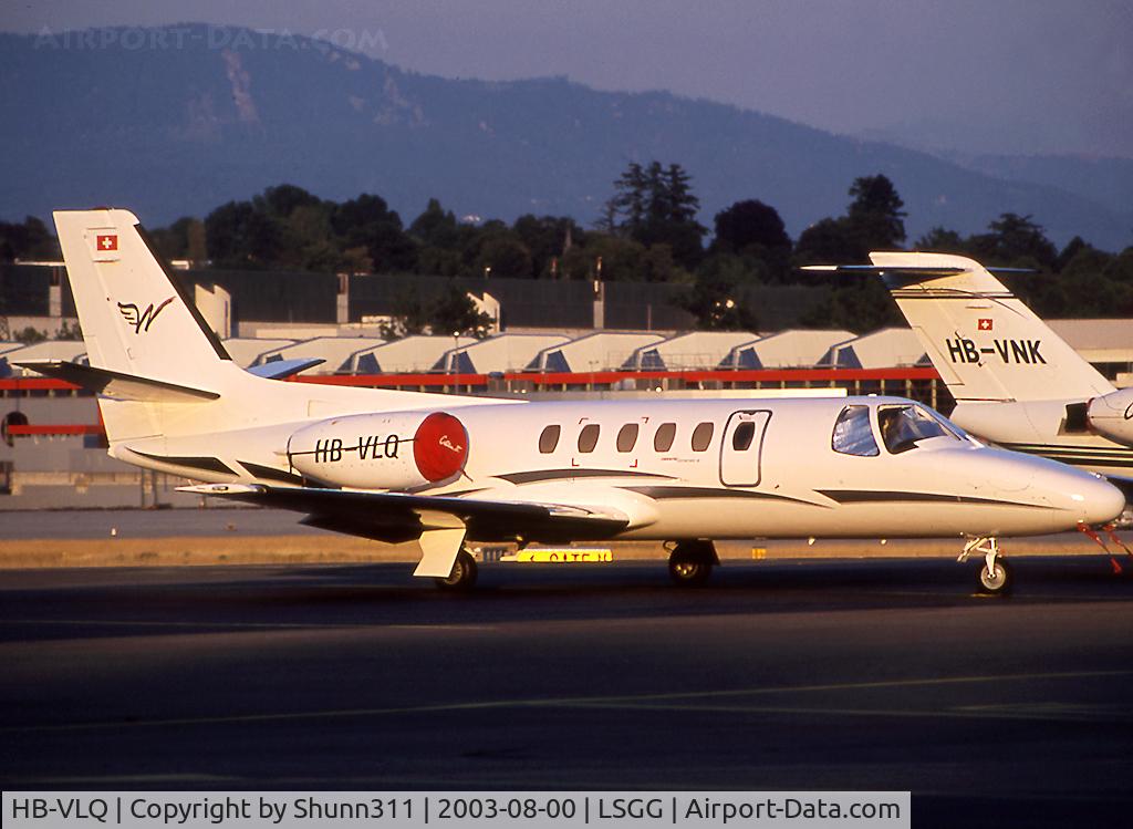 HB-VLQ, 1982 Cessna 550 Citation II C/N 550-0324, Parked at the Heliport / Maintenance Area