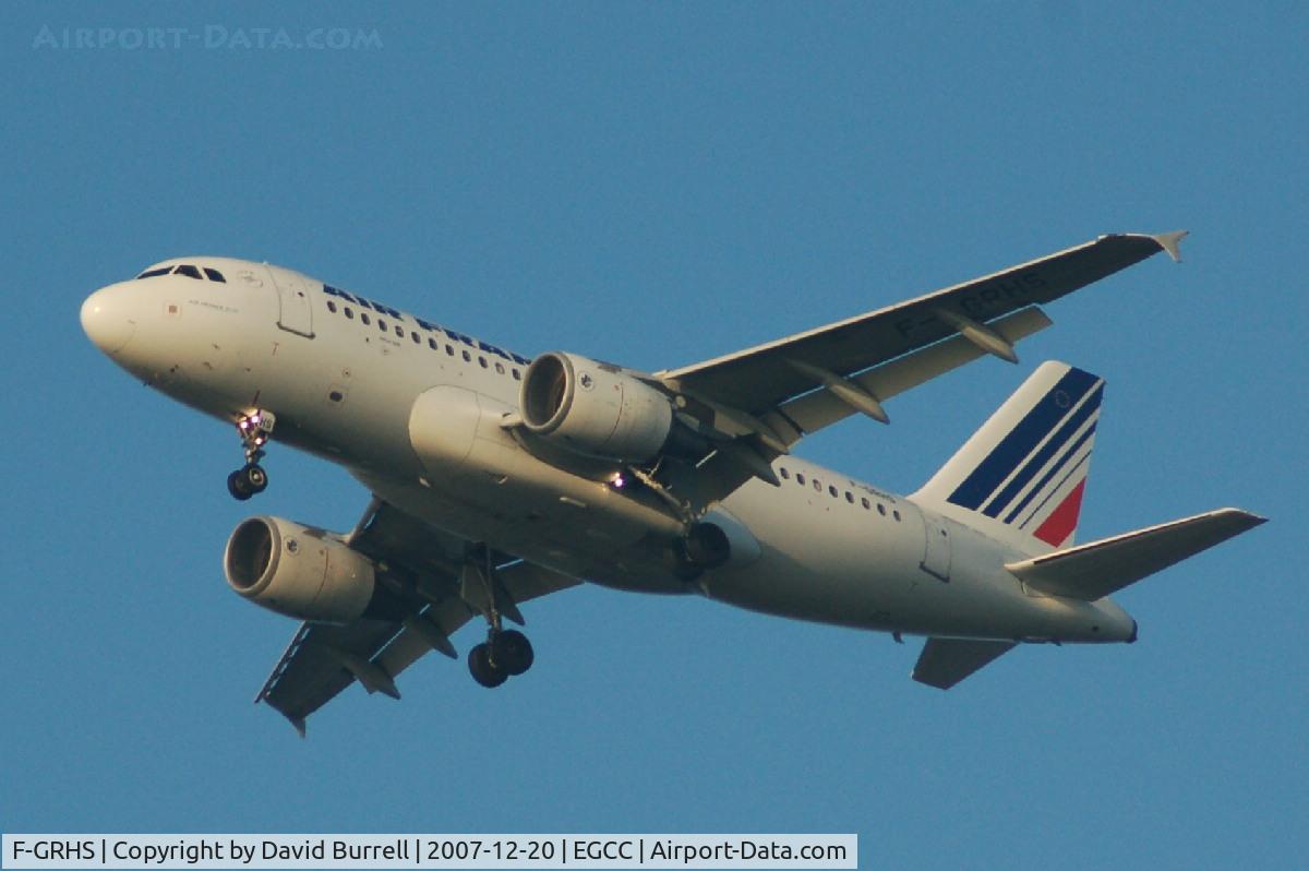 F-GRHS, 2001 Airbus A319-111 C/N 1444, Air France - Landing