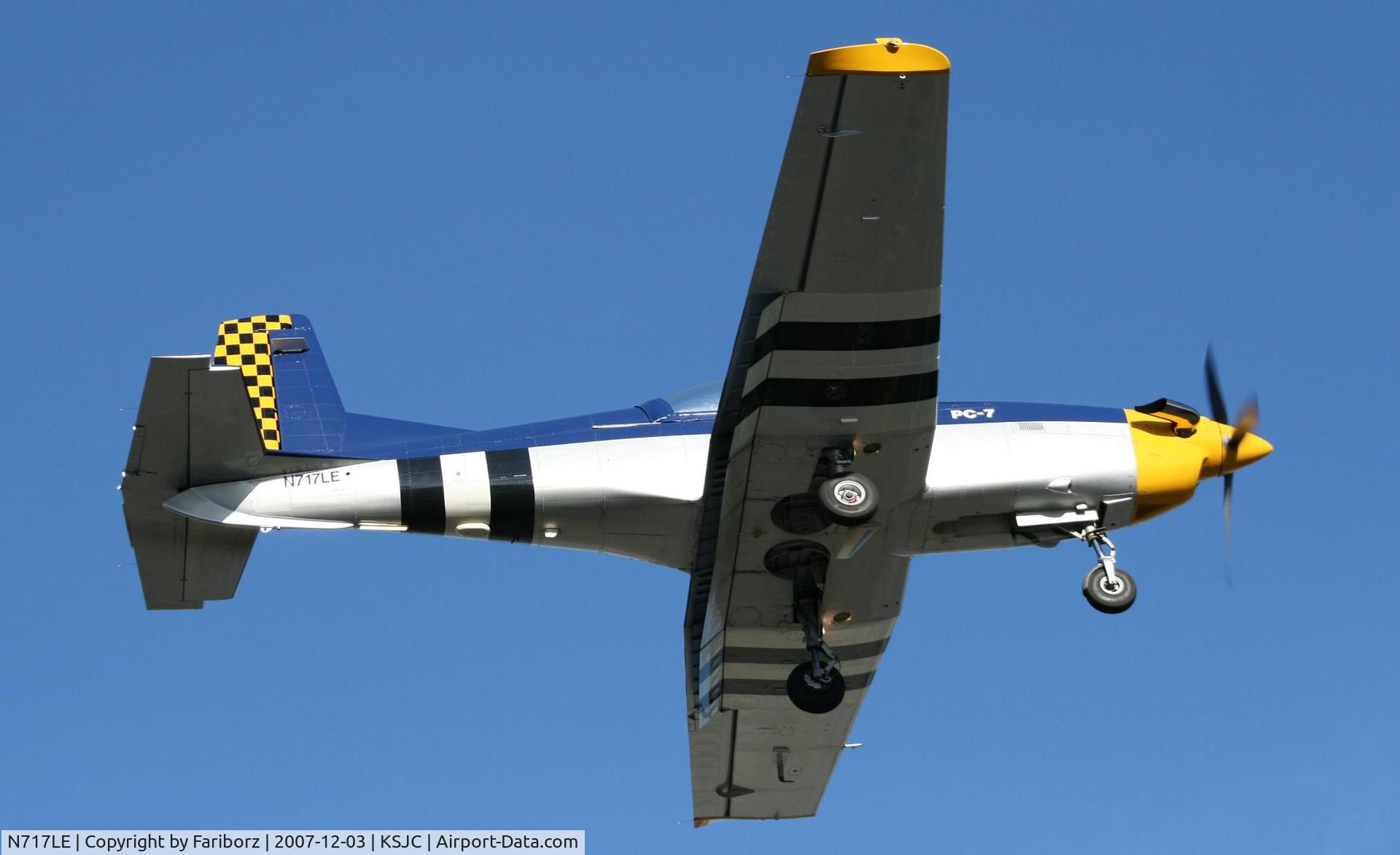 N717LE, 1988 Pilatus PC-7 C/N 549, Short final RWY11