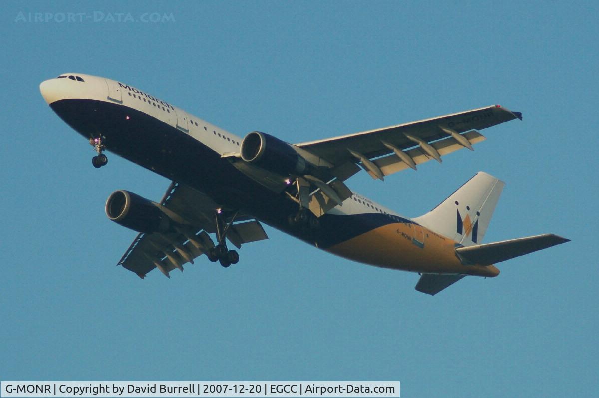 G-MONR, 1989 Airbus A300B4-605R C/N 540, Monarch - Landing
