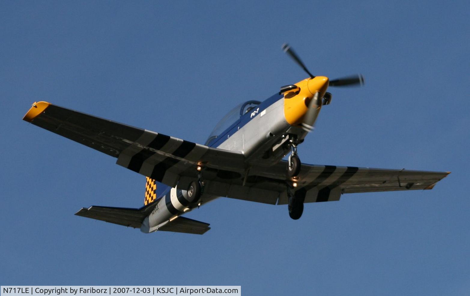 N717LE, 1988 Pilatus PC-7 C/N 549, Short final RWY11