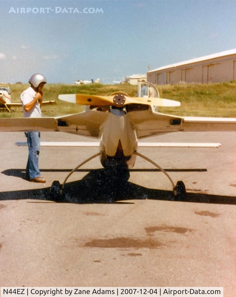 N44EZ, 1978 Rutan VariEze C/N 1139, At the former Luck Field, Ft. Worth, TX - Date Unknown ?@ 1984-85?