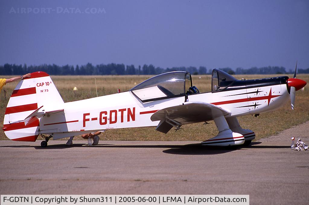 F-GDTN, Mudry CAP-10B C/N 73, Parked at the airfield
