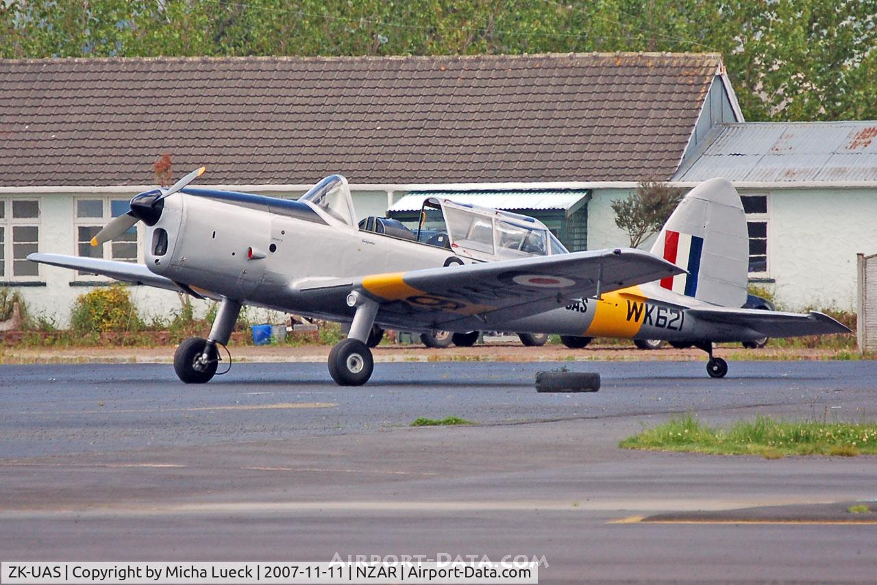 ZK-UAS, 1952 De Havilland DHC-1 Chipmunk 22 C/N C1/0633, Getting ready for the next flight