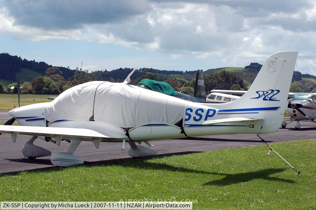 ZK-SSP, Cirrus SR22 C/N 0807, Tied down at Ardmore