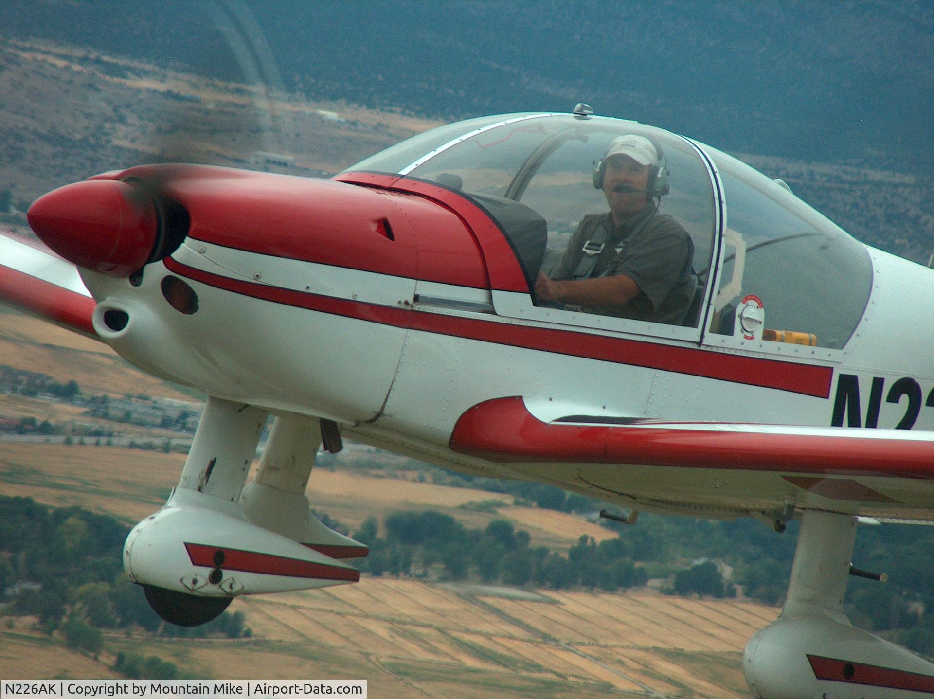 N226AK, 1981 Robin R-2160 Alpha Sport C/N 185, Airborne over Carson Valley NV