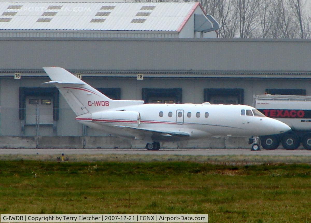 G-IWDB, 2003 Raytheon Hawker 800XP C/N 258618, Biggin Hill based aircraft at EMA