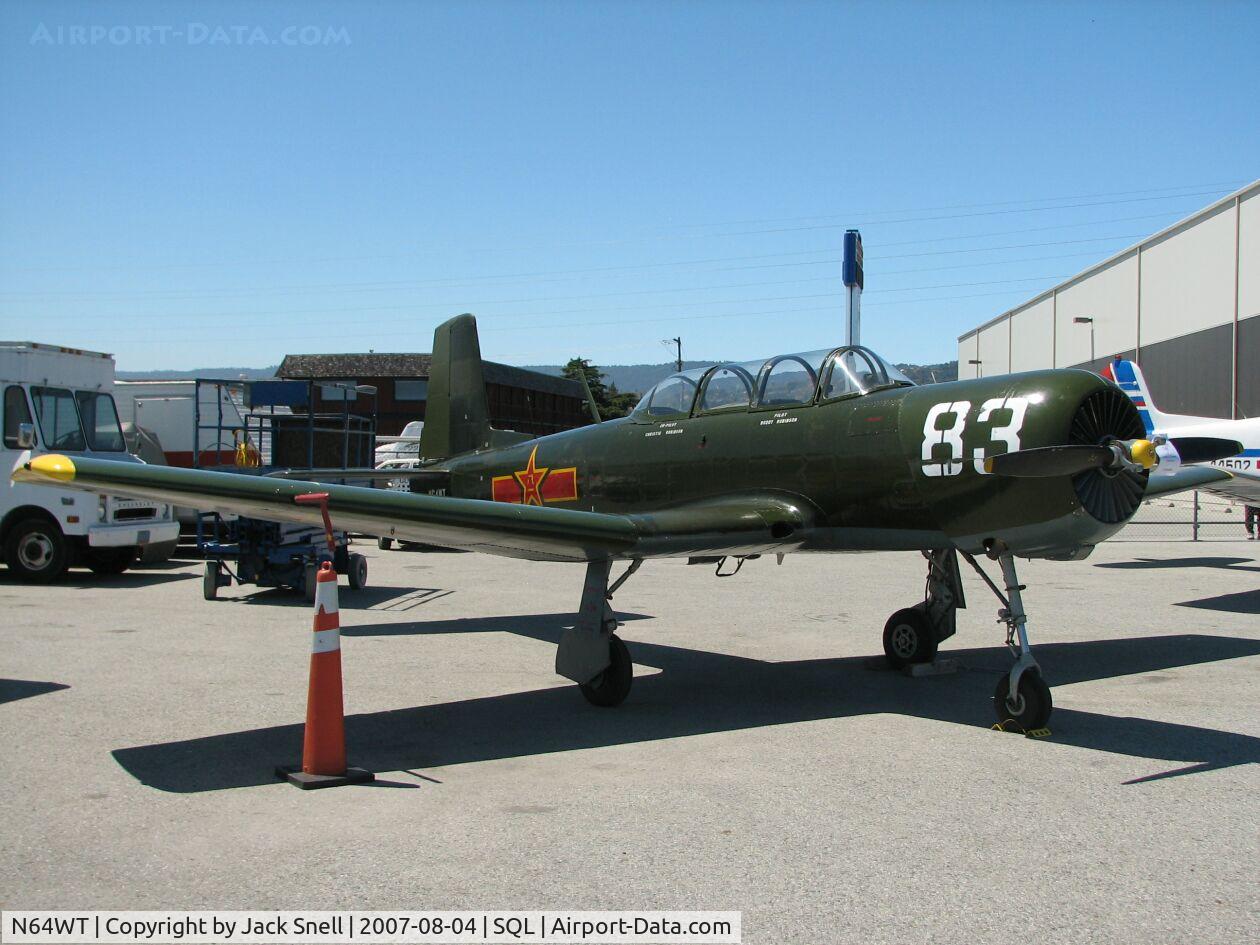 N64WT, 1962 Nanchang CJ-6 C/N 332014, Yak Attack at the Hiller Aviation Museum