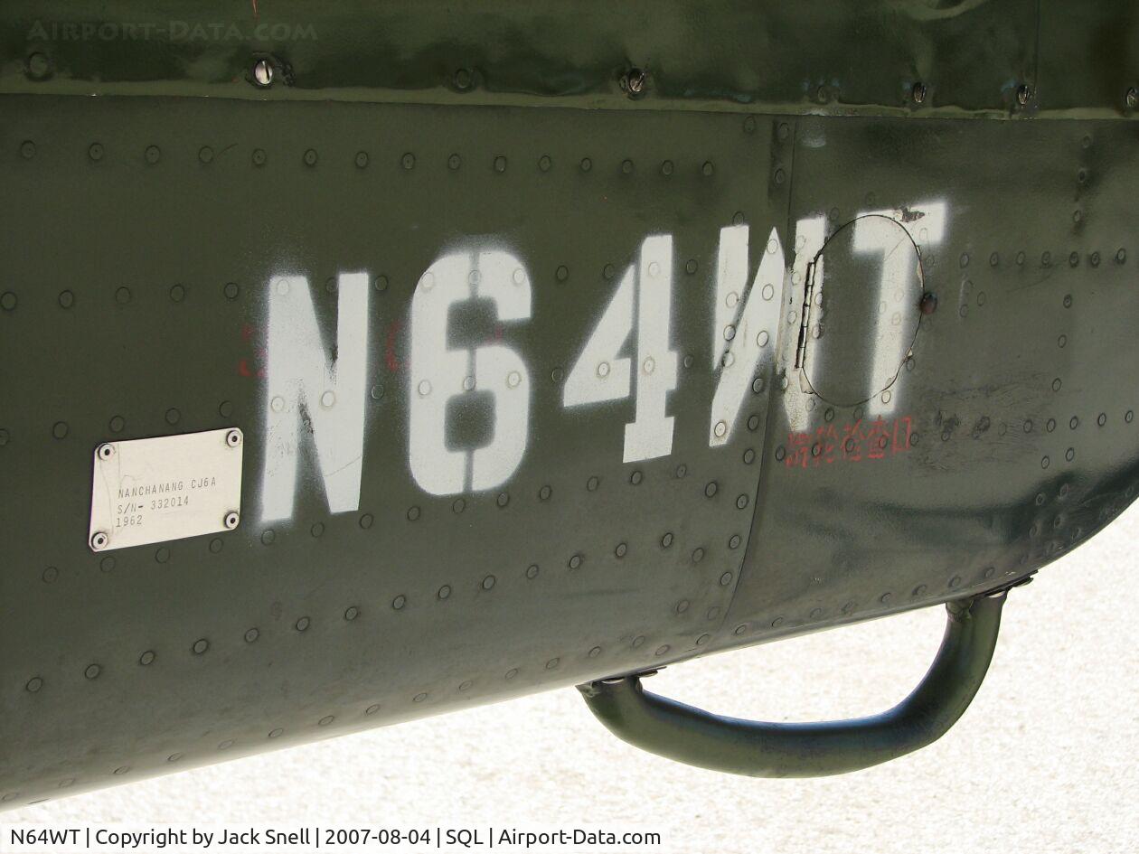 N64WT, 1962 Nanchang CJ-6 C/N 332014, Yak Attack at the Hiller Aviation Museum