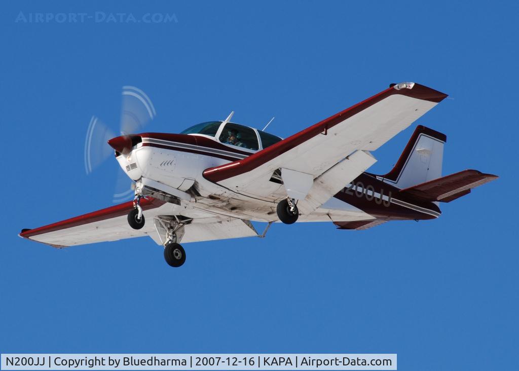 N200JJ, 1966 Beech 35-C33A Debonair C/N CE-112, Approach to 17L