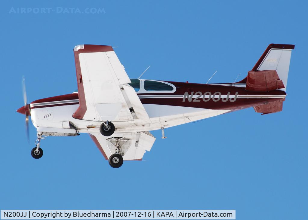 N200JJ, 1966 Beech 35-C33A Debonair C/N CE-112, Approach to 17L