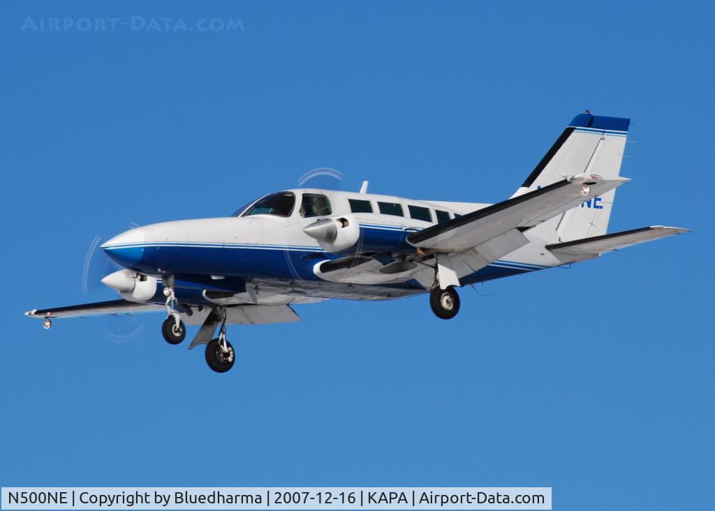 N500NE, 1984 Cessna 402C C/N 402C0808, Approach to 17L