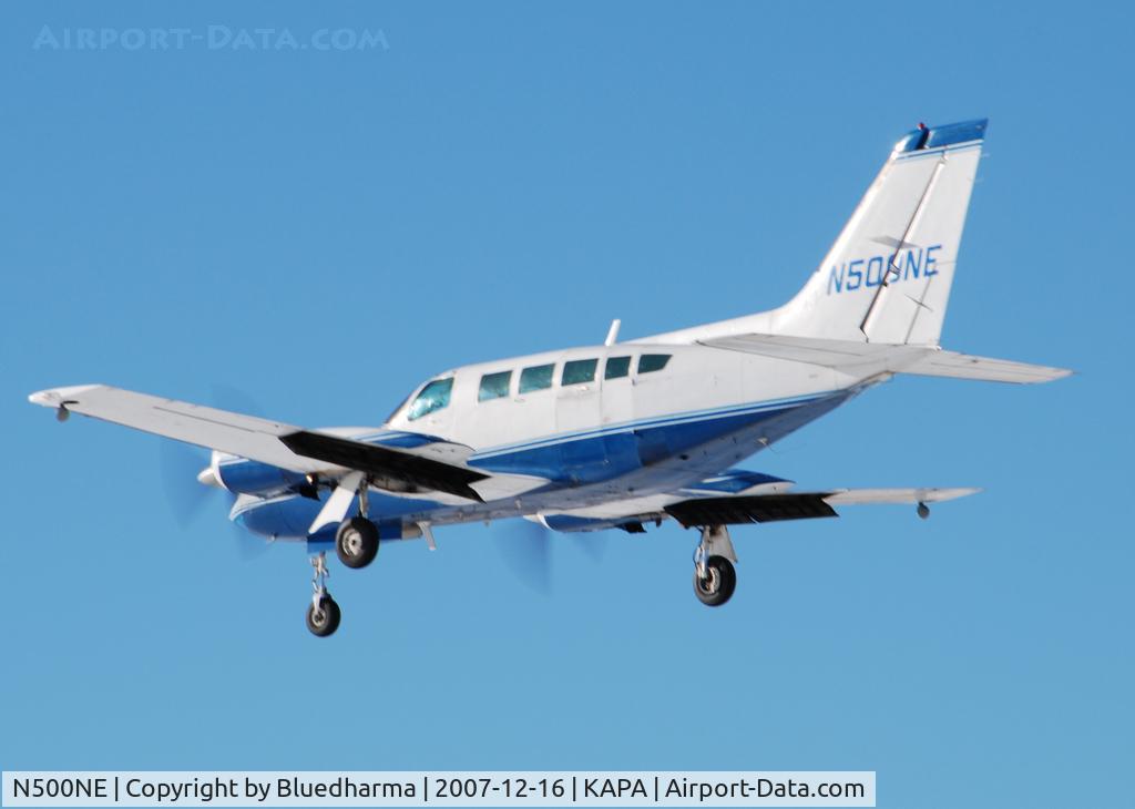 N500NE, 1984 Cessna 402C C/N 402C0808, Approach to 17L