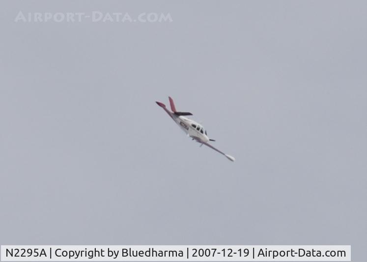 N2295A, 1969 Beech V35A Bonanza C/N D-9039, Flying a circle over Columbine High School.